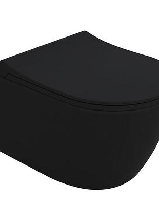 Cante rimless унитаз подвесной 51*35,5*33 см, сиденье duroplast slim slow-closing, de la noche
