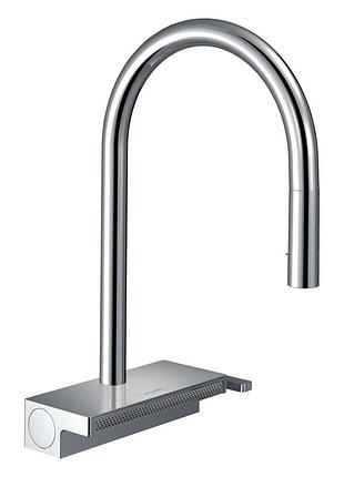 Aquno select m81змiшувач для кухнi 170, одноважiльний, з висувним душем, 3jet, sbox, хром