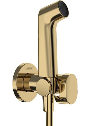 Hansgrohe s гигиенический душ, со шлангом 1,25 м и держателем, цвет полированное золото