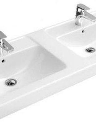 Villeroy&boch умивальник 130*49см двійний, white alpin