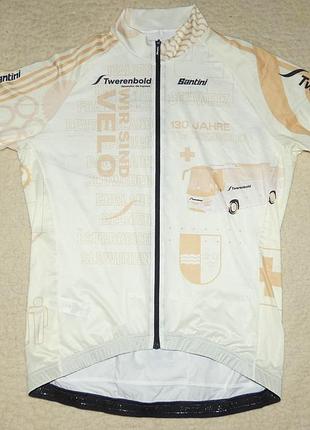 Новая велоджерси santini twerenbold 130 jahre. made in italy. р. l-xl