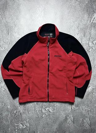 Vintage винтажная флисовая кофта marmot big logo gorpcore горпкор outdoor аутдор size m размер м