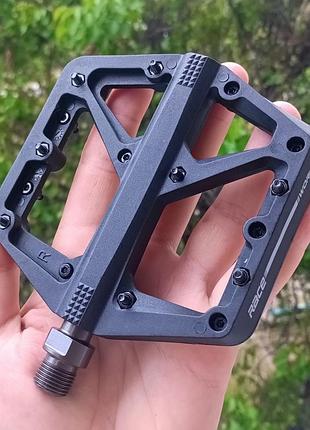 Педалі racework nylon 2 підшипники 16 шипів нейлонові чорні