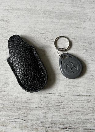 Шкіряний чохол для магнітного ключа домофона (rfid брелок)