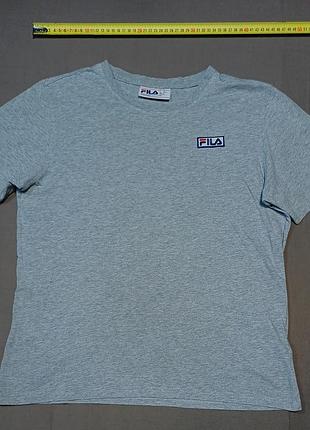 Плечи 42 см fila size s серая футболка  
100% cotton