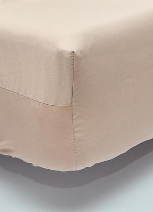 Простынь на резинке moon&star cream touch сатин premium 140х200х25 см (ms-850006530)