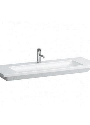 Living square раковина 130*48см, з 1-м отв. пiд змiшувач посерединi, з отв. переливу