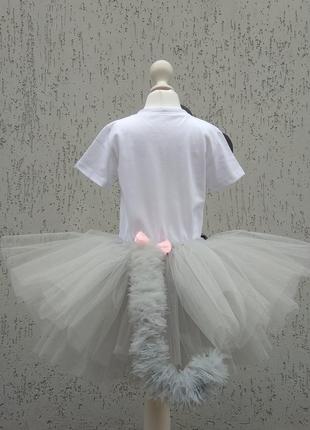 Костюм мишки платье мышы карнавальный костюм серая фатиновая юбка5 фото