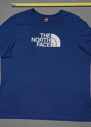 Плечи 51 см the north face size xxl темно-синяя футболка 100% cotton