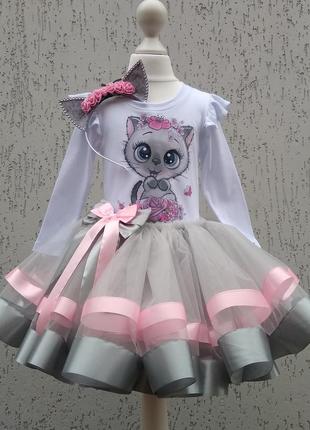 Карнавальный костюм киці платье кошки