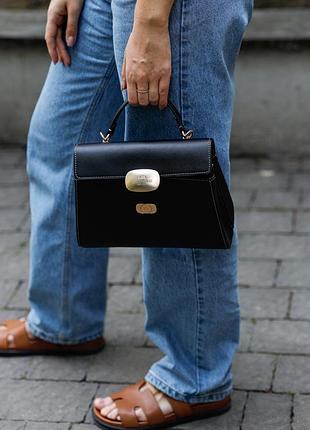 Сумка coach eliza top handle in signature canvas black