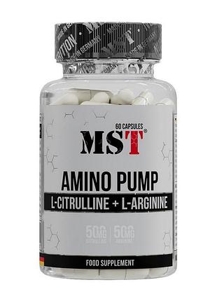 Амінокислоти mst amino pump 60 caps | памп