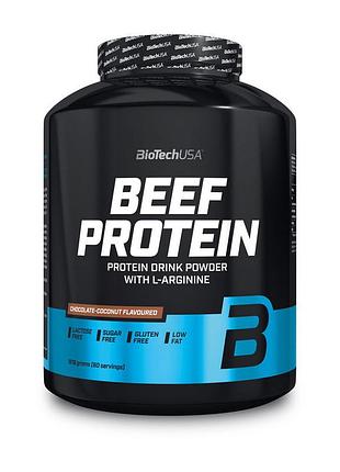 Яловичий протеїн biotech beef protein 1,8 кг chocolate coconut | для росту м'язів