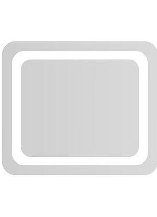 Rj-007 зеркало прямоугольное с закругленными краями с подсветкой 60*70см