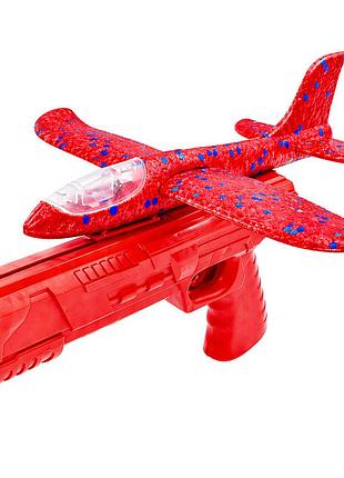 Ігровий набір літак на запуску td202375(red) 23 см, зі світлом
