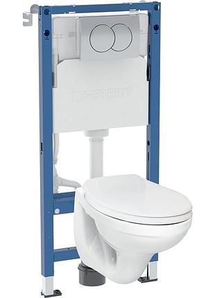 Комплект: duofix pro 20 монт. элемент для подв. унитаза, с бачком скра.монтажа delta 12см, подв. унитаз idol c сиденьем, см.