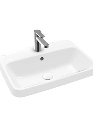 Architectura умывальник встроенный 60*45см, с переливом, с отверстием.