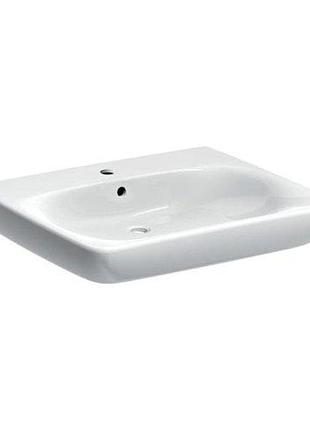 Selnova comfort умивальник 65 * 55см, для осіб з обмеженими можливостями, з отв. під змішувач в центрі, перелив видимий