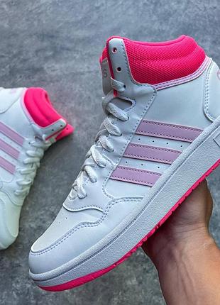 Кросівки жіночі adidas hoops 3.0 mid (39 (25 см))