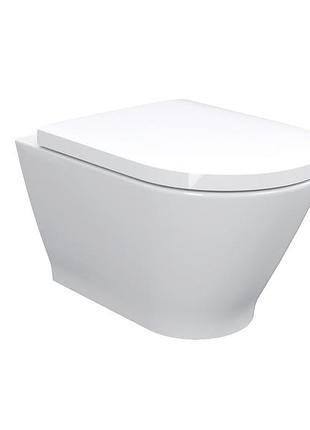 Lednice унитаз подвесной (52,5*36*35,5см, rimless, сиденье тонкое duroplast slow-closing)