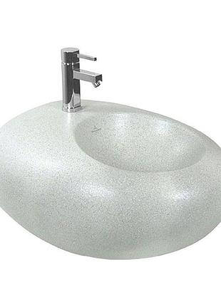 Pure stone биде подвесное на 1 отв без перелива, 525*590мм, цвет-grey stone c+