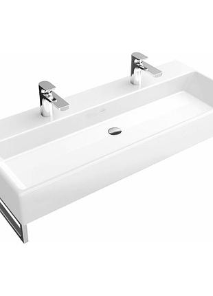 Memento умывальник 100*47см, из 2-х отв, без перелива, white alpin ceramicplus
