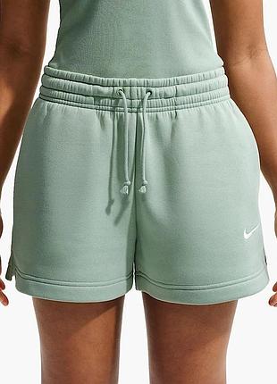 Шорти жіночі nike w nsw phnx flc mr std 4in green ih2108-007