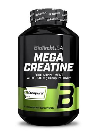 Креатин biotech mega creatine creapure 120 caps | сила