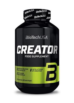 Креатин biotech creator 120 caps | для сили та витривалості