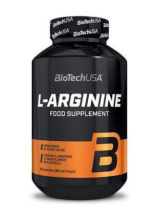 Аргінін biotech l-arginine mega caps 90 caps | для пампу та кровообігу