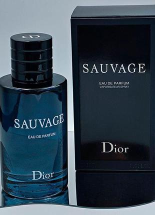 Dior sauvage eau de parfum 100 мл духи для мужчин стойкий древесно-фужерный аромат с нотами бергамота, лаванды и амброксана nai