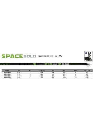 Удилище болонское maver space bolo 6.00m