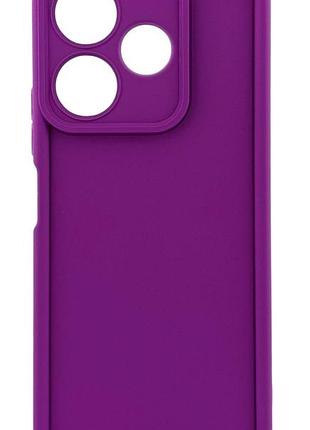 Чехол shock case для xiaomi redmi 13x бампер силиконовый фиолетовый