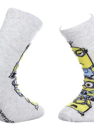 Носки minion bob et rayures светло-серый дети 31-3483897920-1