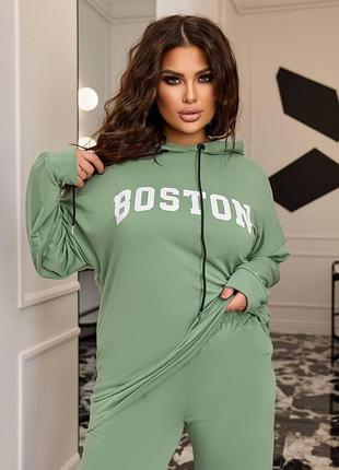 Женский костюм boston (из двухнити) 48-50, оливка