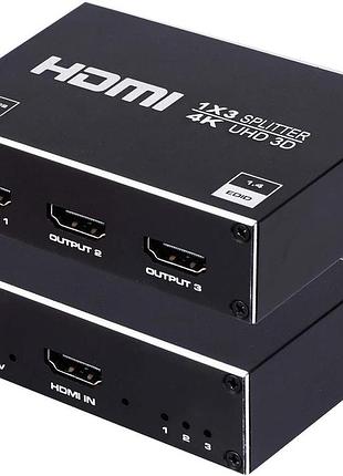 Сплітер hdmi 3 * 1 4k 60hz 3d