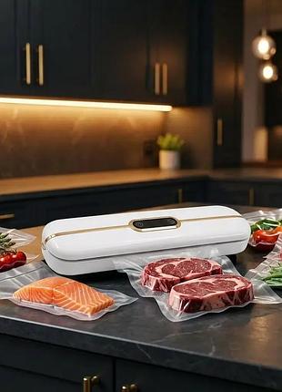 Кухонный домашний автоматический вакууматор для мяса продуктов вакуумный упаковщик для овощей для дома