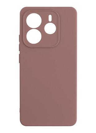 Чохол silicone cover з рамкою камери (a) для xiaomi redmi note 14 4g pink sand