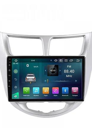 Штатная магнитола cyclone c9 cpl. 2+32gb. carplay hyundai accent 2010-2017