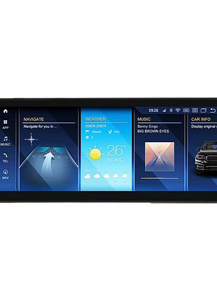 Штатна магнітола ams bmw x1 e84(2009-2015) without orginalscreen/supply with idrive 4+64gb 12.3"