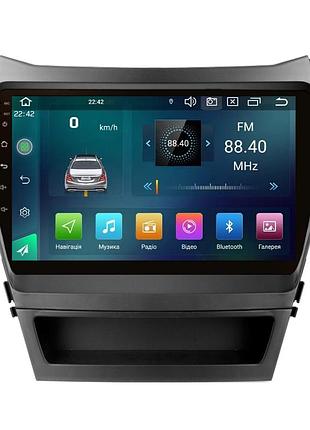 Штатная магнитола cyclone c9 cpl gsm. 2+32gb. carplay. 4g hyundai santa fe 2012-2018 з малим екраном