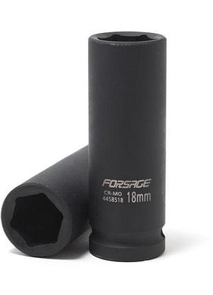 Головка ударная глубокая 22мм 1/2" 6гр. forsage f-4458522