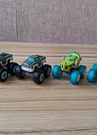Металеві машинки блиск і чудо машинки blaze & the monster machines