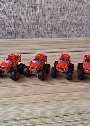 Металеві машинки блиск і чудо машинки blaze & the monster machines