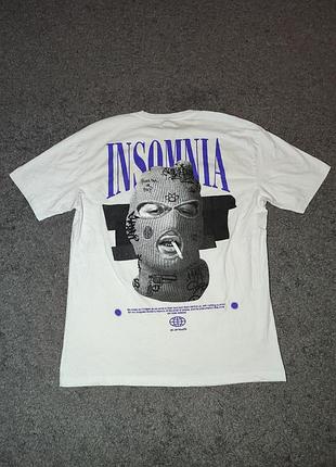 Стильная футболка с принтом "insomnia"