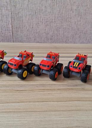 Металеві машинки блиск і чудо машинки blaze & the monster machines