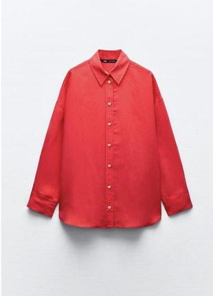 Яркая рубашка от бренда zara