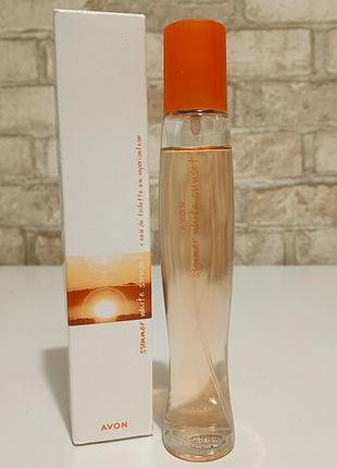 Женская туалетная вода summer white sunset avon
