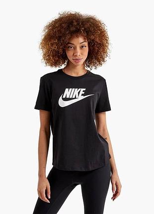 Футболка жіноча nike essential icon futura tee black dx7906-010