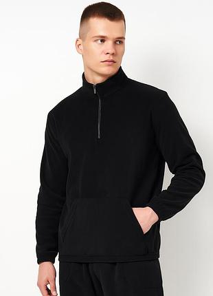 Мужской джемпер с флисом 25/м573-21 xxl черный